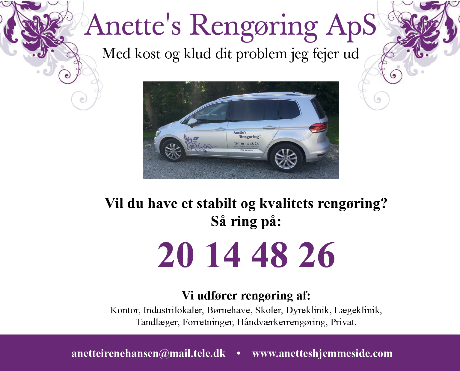 Anette's Rengøring ApS