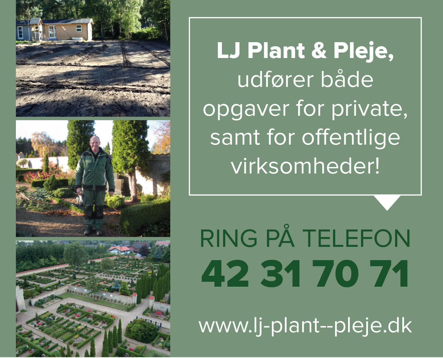 L J Plant & Pleje 