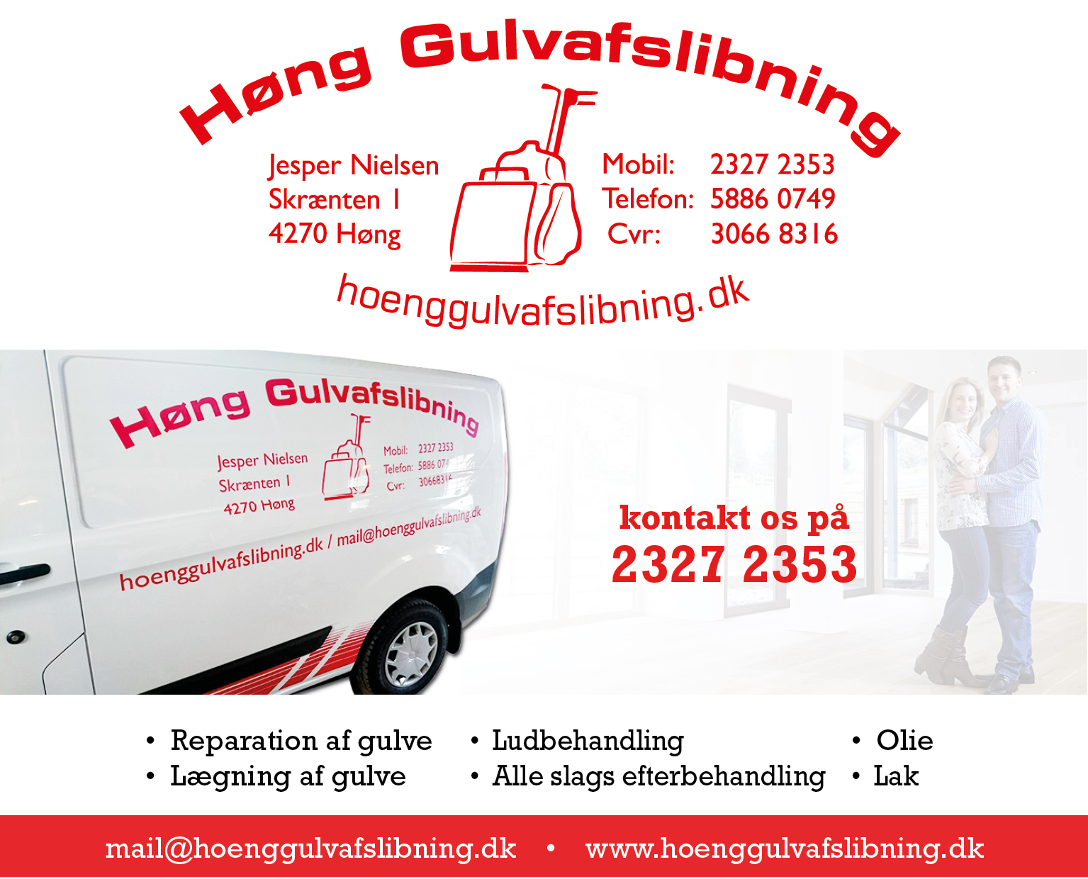 Høng Gulvafslibning v. Jesper Nielsen