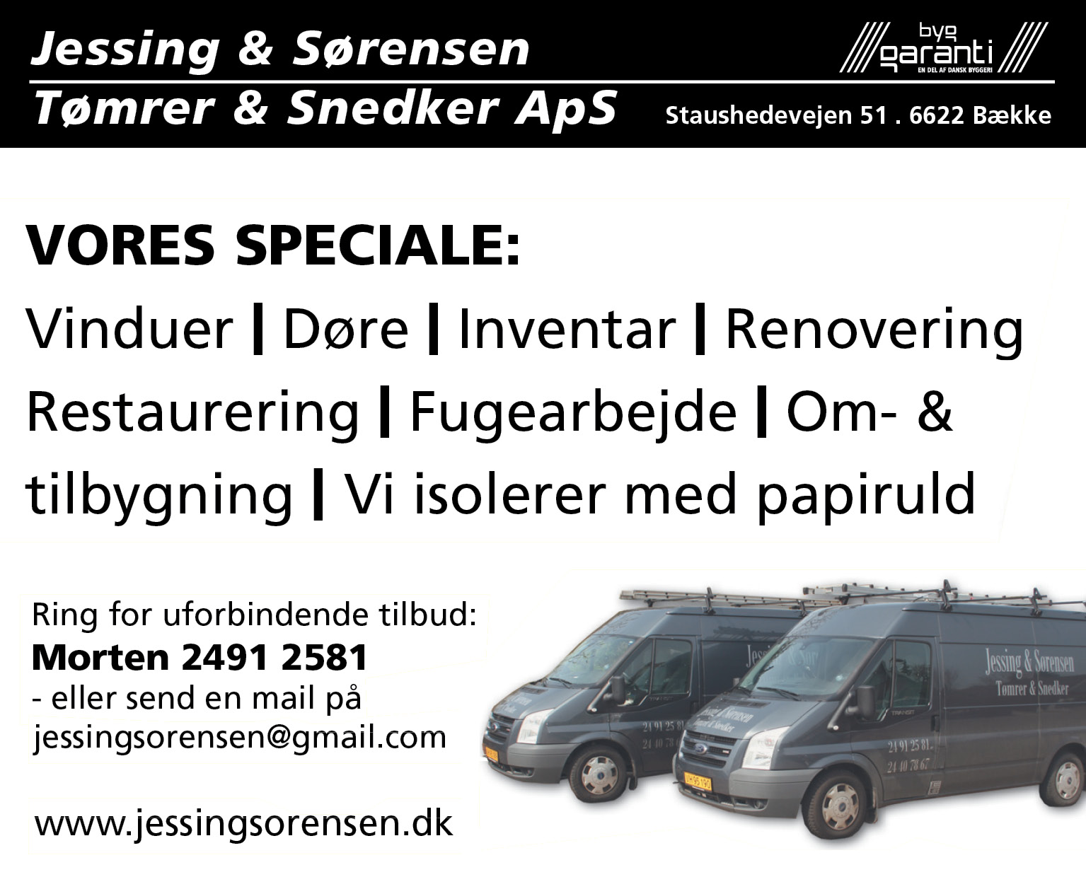 Jessing & Sørensen Tømrer & Snedker ApS