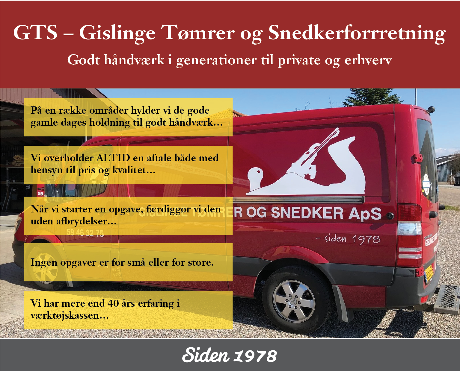 GTS-Gislinge Tømrer- & Snedkerforretning